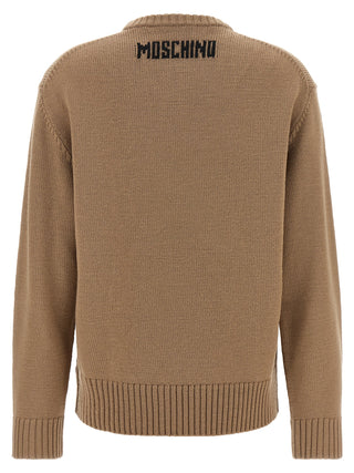 Beige Virgin Wool Cardigan