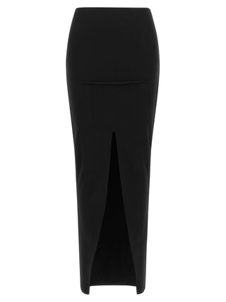 Black Viscose Mini Skirt