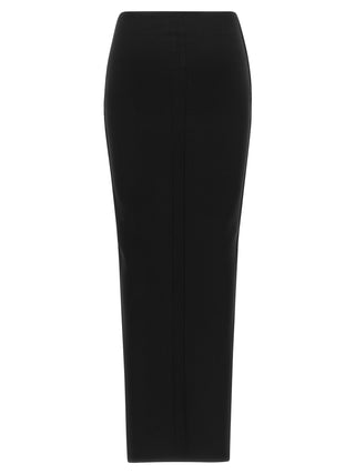 Black Viscose Mini Skirt