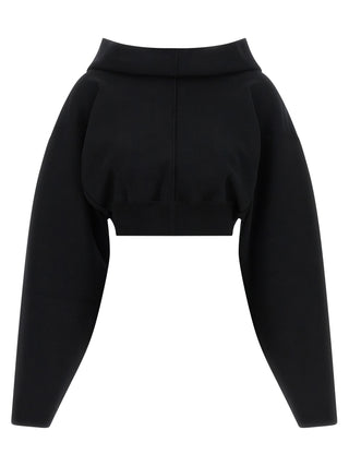 Black Viscose Sweatshirt
