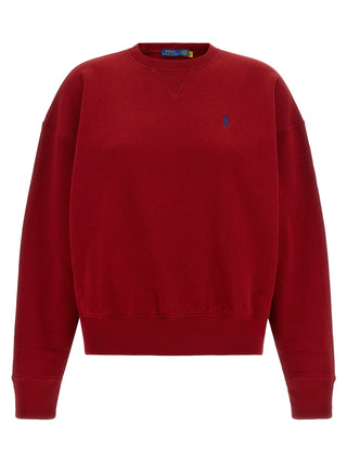Red Cotton Sweatshirt