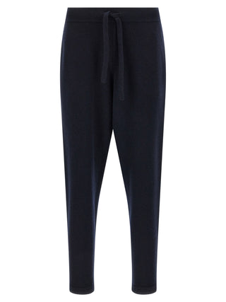 Blue Merino Wool Joggers (Workout Pants)