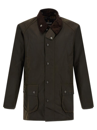 Bicolor Cotton Full-Length Jacket