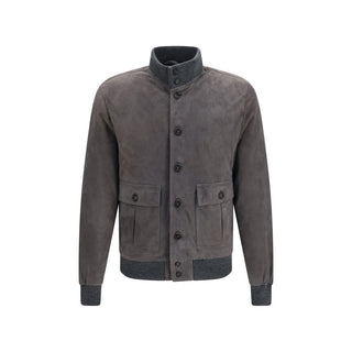 Brown Calf Leather Bos Taurus Bomber