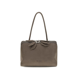 Gray Calf Leather Bos Taurus Shoulder Bag
