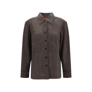 Brown Cashmere Dress Shirt