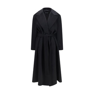 Black Wool Oves Aries Coat