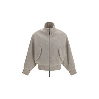 Beige Wool Oves Aries Bomber