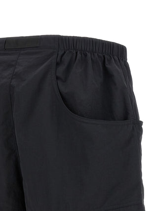 Black Nylon Bermuda Shorts
