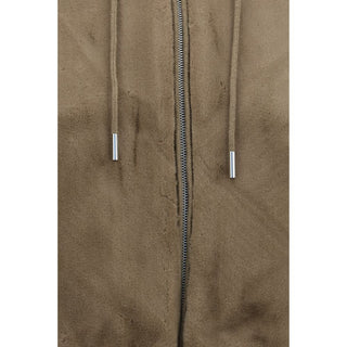 Brown Wool Oves Aries Hoodie