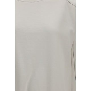 White Cotton Sweatshirt