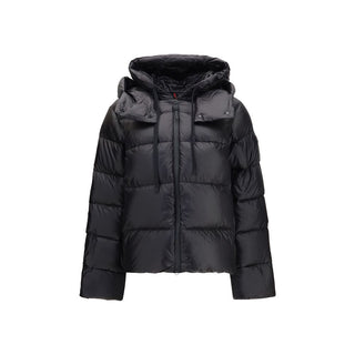 Black Polyamide Full-Length Jacket