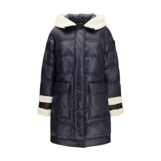 Blue Polyamide Full-Length Jacket