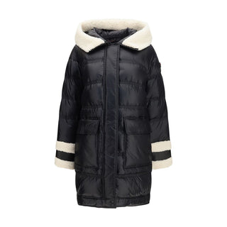 Black Polyamide Full-Length Jacket