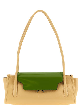 Multicolor Calfskin Shoulder Bag