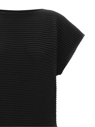 Black Polyester Midi Dress