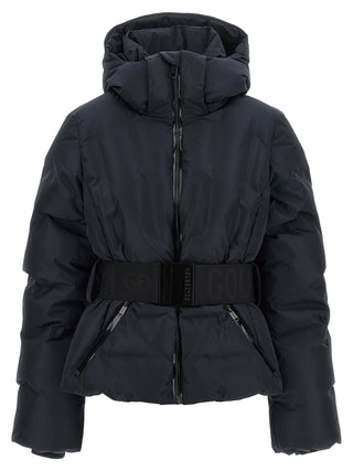 Black Polyester Full-Length Jacket