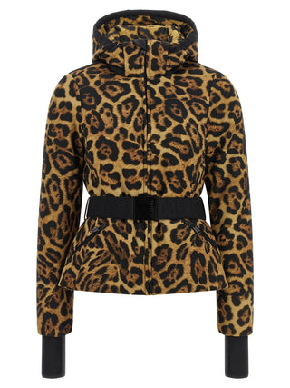 Brown Polyester Shell Jacket