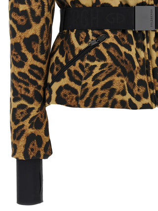 Brown Polyester Shell Jacket