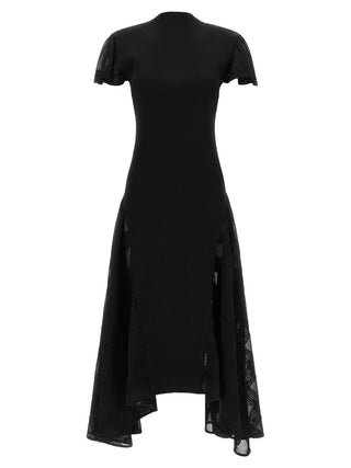 Black Silk Midi Dress