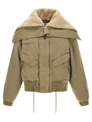 Bicolor Cotton Bomber