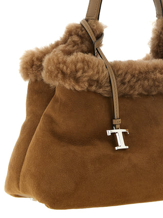 Brown Merino Wool Handbag