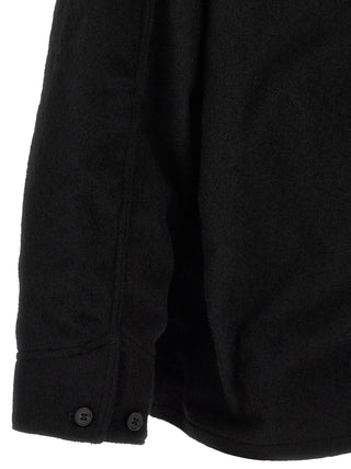 Black Wool Full-Length Jacket