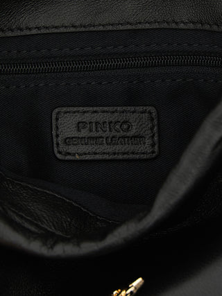 Black Lambskin Shoulder Bag