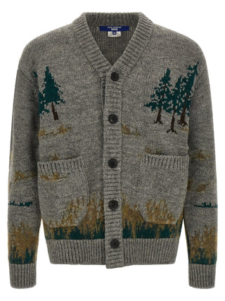 Gray Wool Cardigan