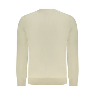 Beige Cotton Men's Sweater
