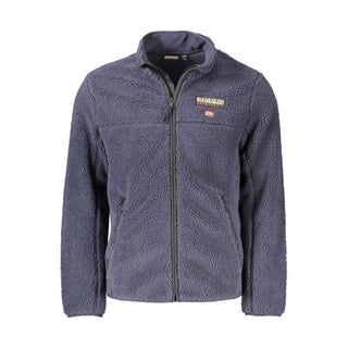 Blue Polyester Men's Sweatshirt