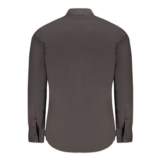 Black Cotton Men's Shirt