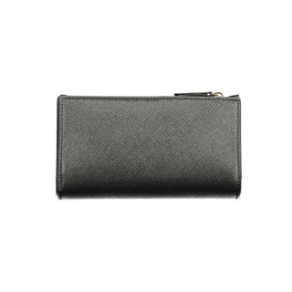 Black Polyurethane Women's Wallet
