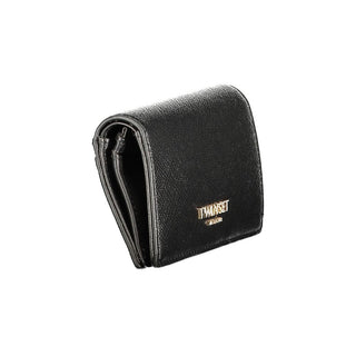 Black Polyurethane Women's Wallet