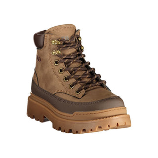 Brown Polyurethane Women's Sneaker