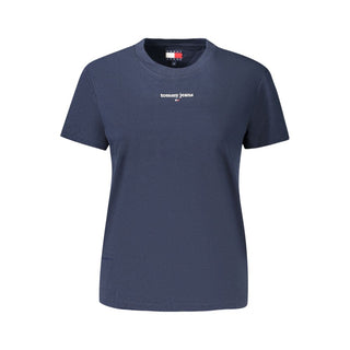 Blue Cotton Woman T-Shirt