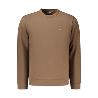 Brown Cotton Men's Sweatshirt