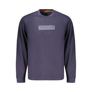 Blue Cotton Men's T-Shirt