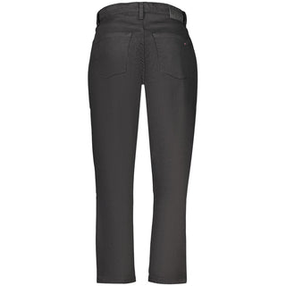 Black Cotton Mom Jeans