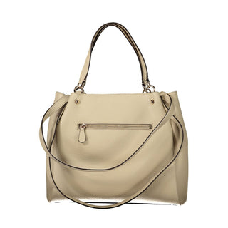 Beige Polyethylene Handbag