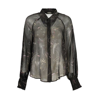 Black Polyester Blouse