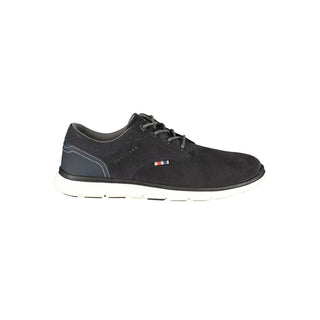 Blue Polyester Athletic Sneakers