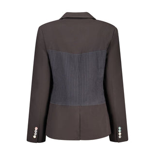 Black Polyester Blazer