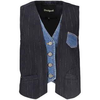 Blue Cotton Waistcoat