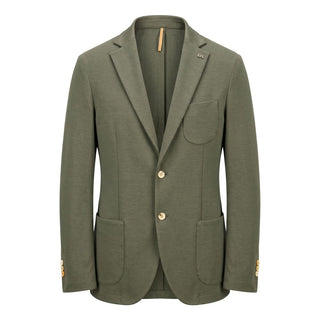 Green Cotton Men's Jacket