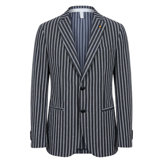 Blue Cotton Men's Jacket