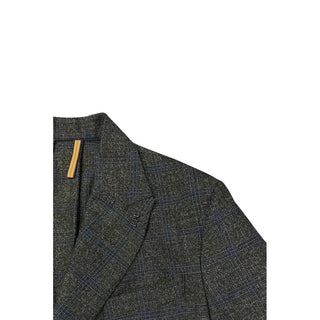 Blue Viscose Men Jacket