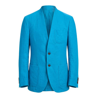 Blue Cotton Men's Jacket