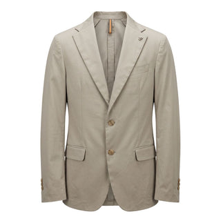 Beige Cotton Men's Jacket