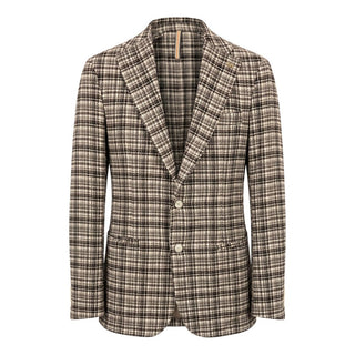 Brown Cotton Men Jacket